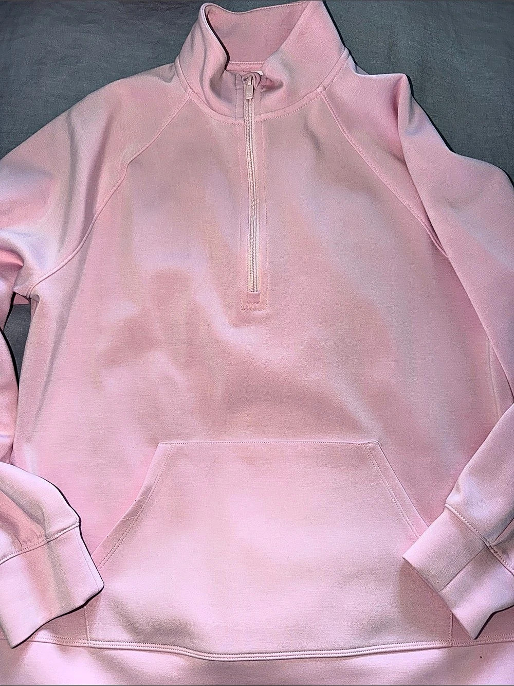 All in Motion Active Comfort 1/2 Zip Pullover Sweatshirt Pink Pullover Size
